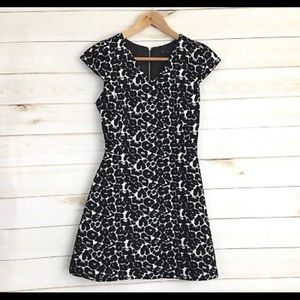 Zara leopard print sheath evening dress